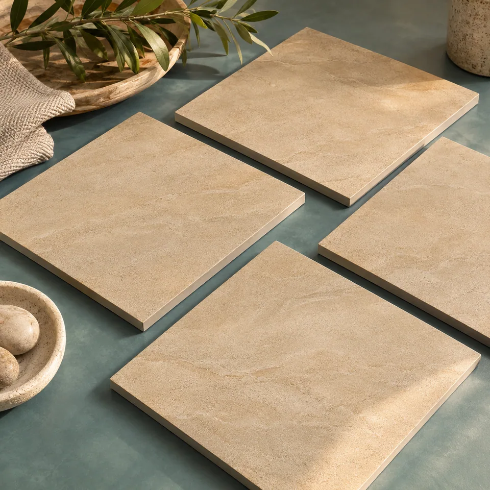 Illustrative porcelain floor tile for Dweniva Build
